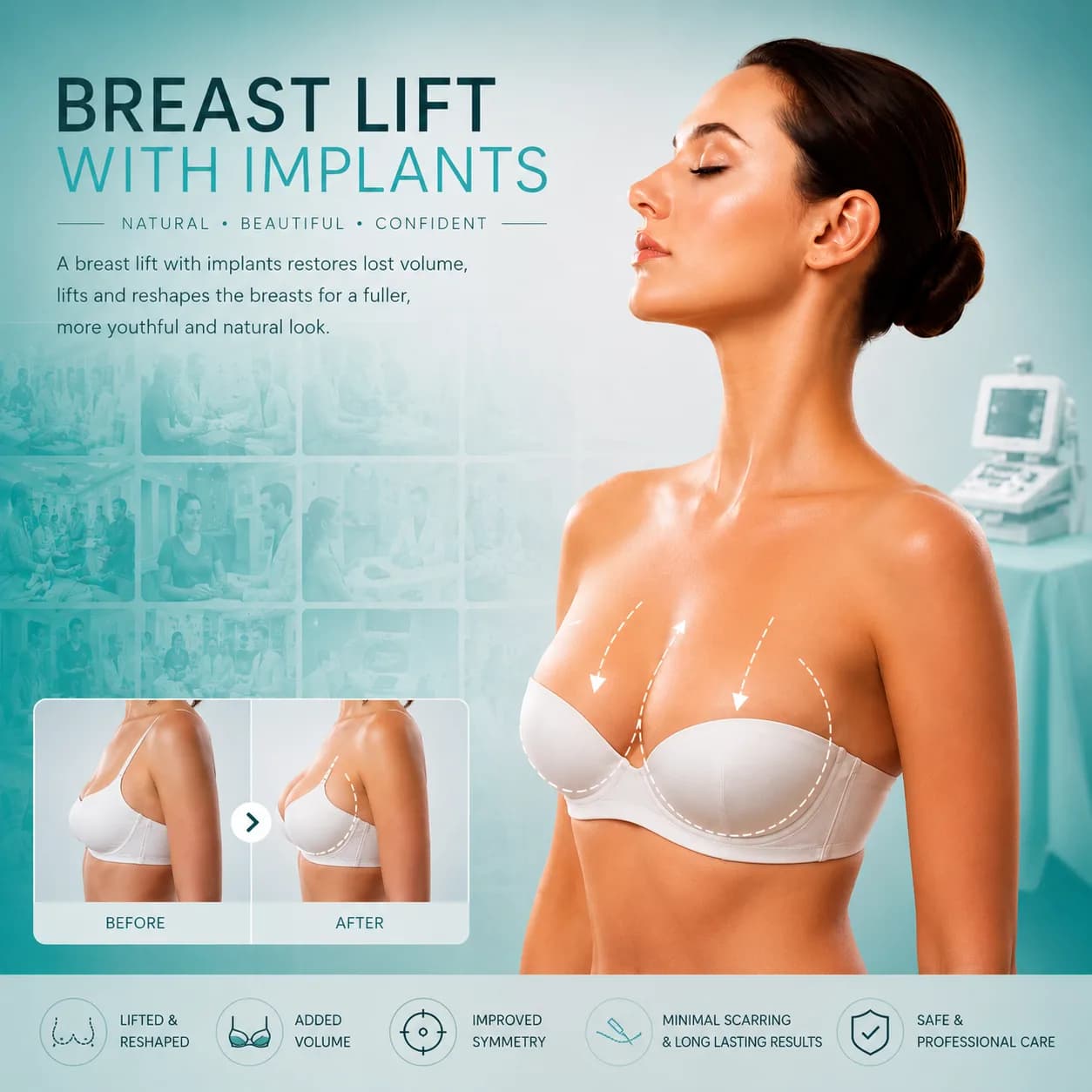 Breast Lift with Implants